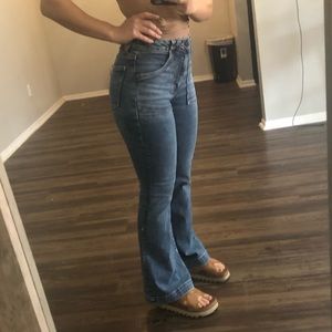 American Eagle next level super high waisted flare jean